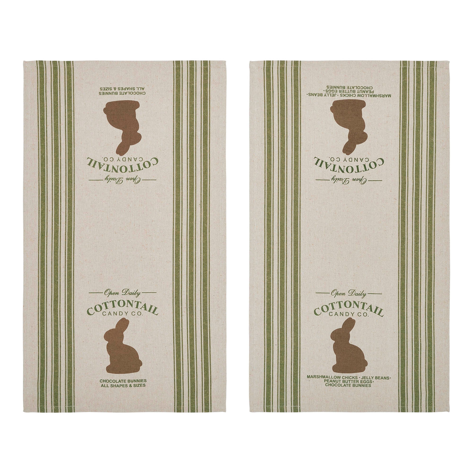 Bunny Hop Tea Towel Set of 2