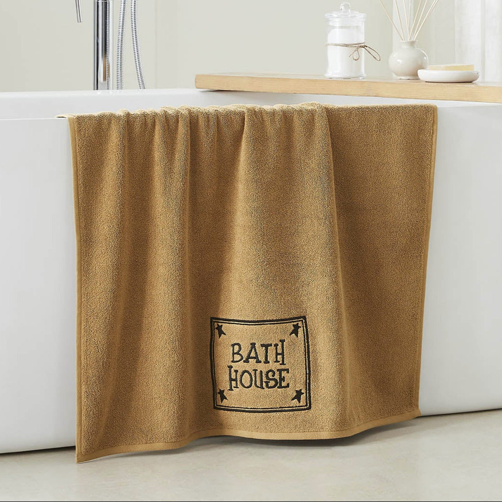 Bath House Embroidered Bath Towel Set of 2