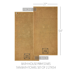 Bath House Embroidered Bath Towel Set of 2