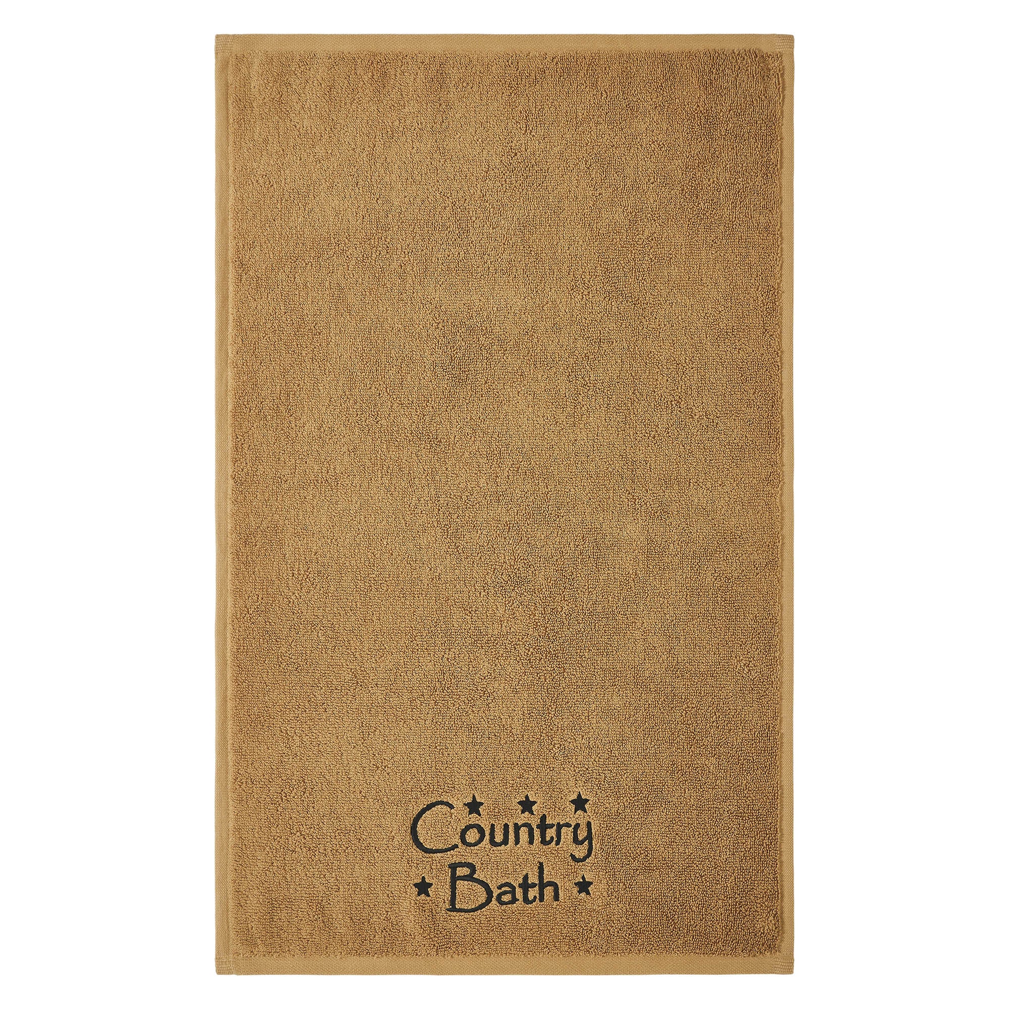 Country Bath Embroidered Hand Towel Set of 2