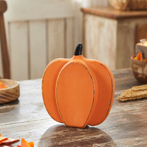 Wooden Pumpkin Shelf Sitter