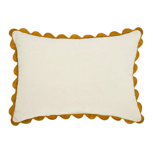 Embroidered Woodland Mushrooms Pillow