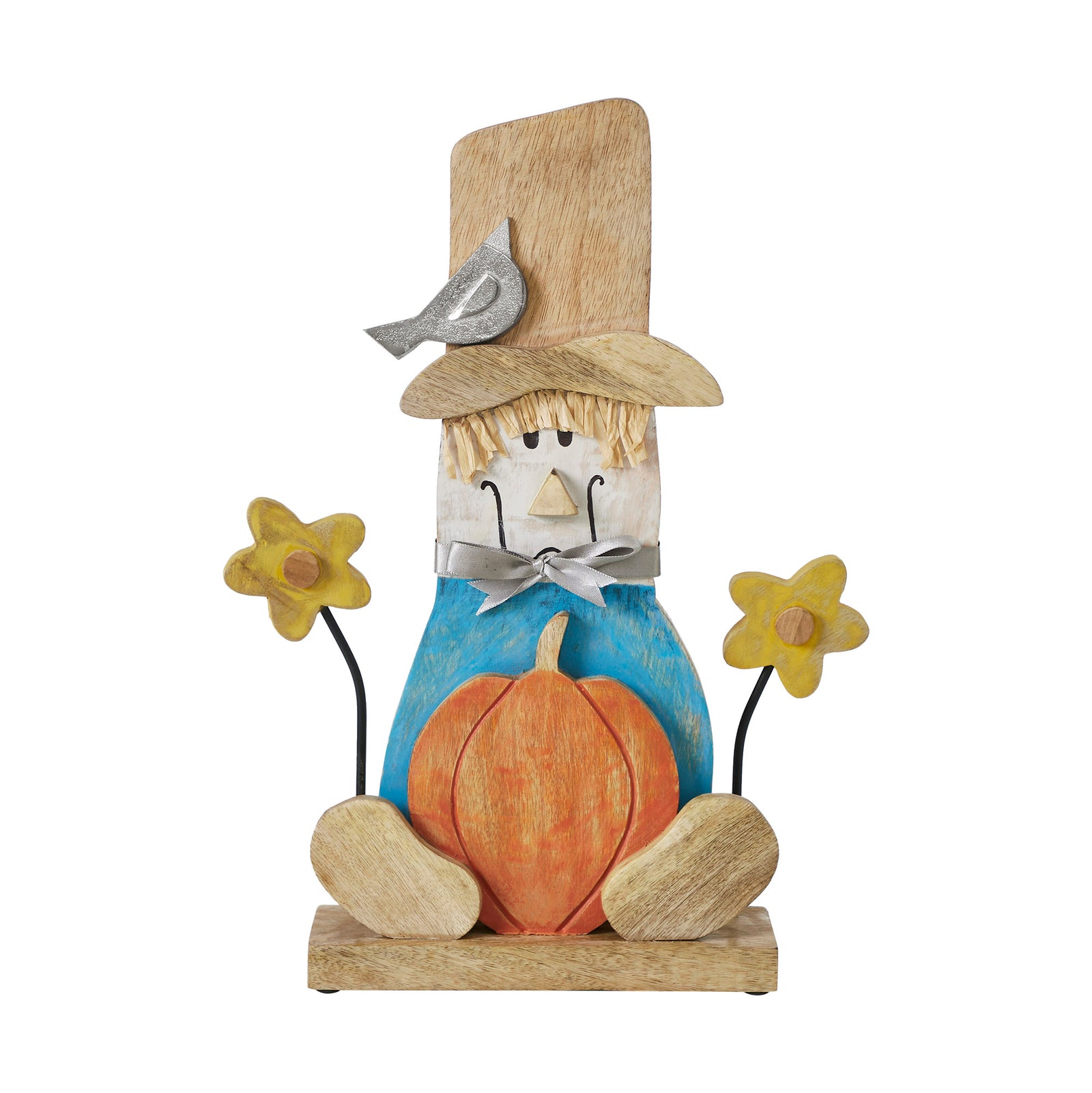 Wooden Scarecrow Shelf Sitter
