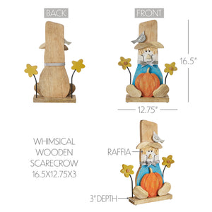 Wooden Scarecrow Shelf Sitter