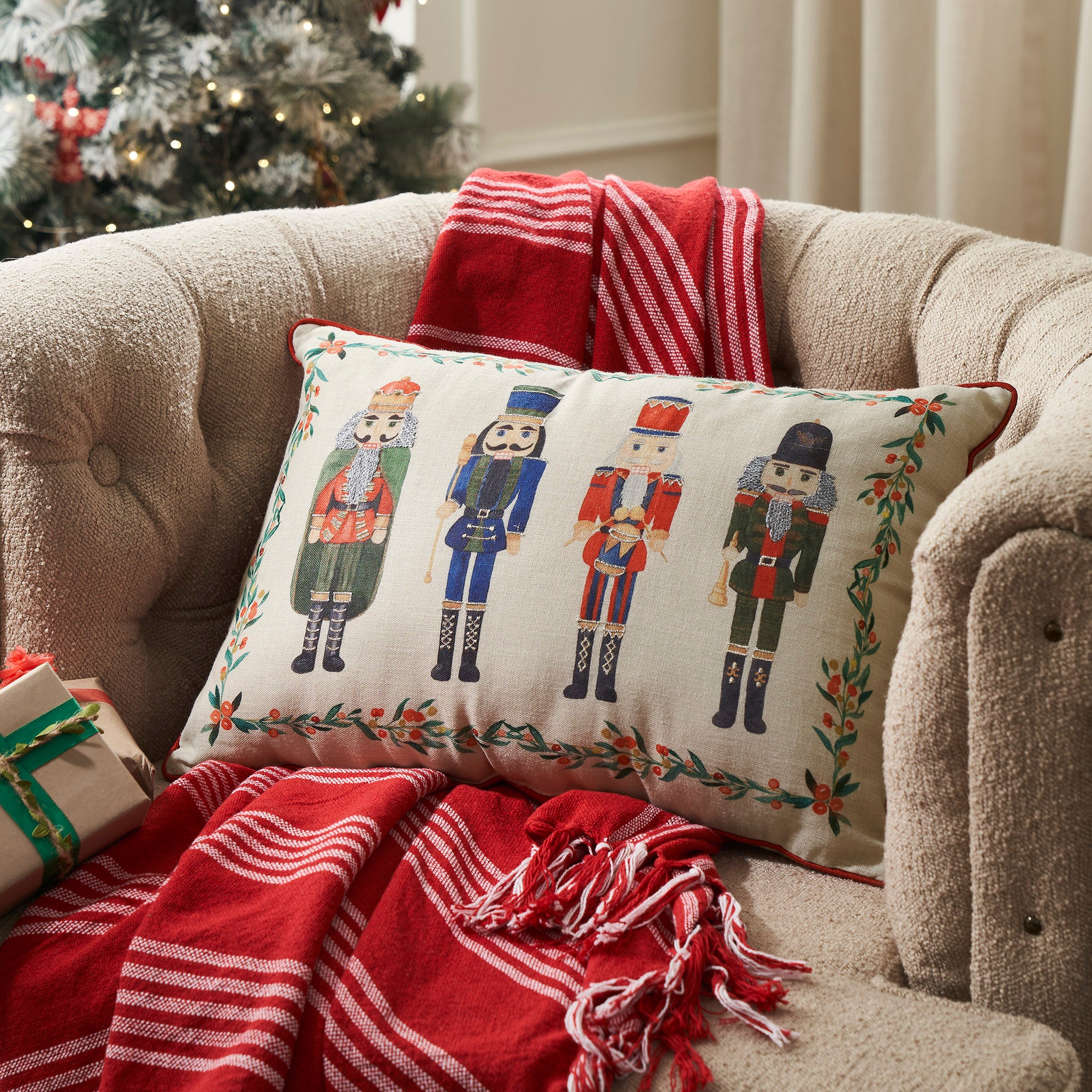 Traditional Nutcracker Pillow