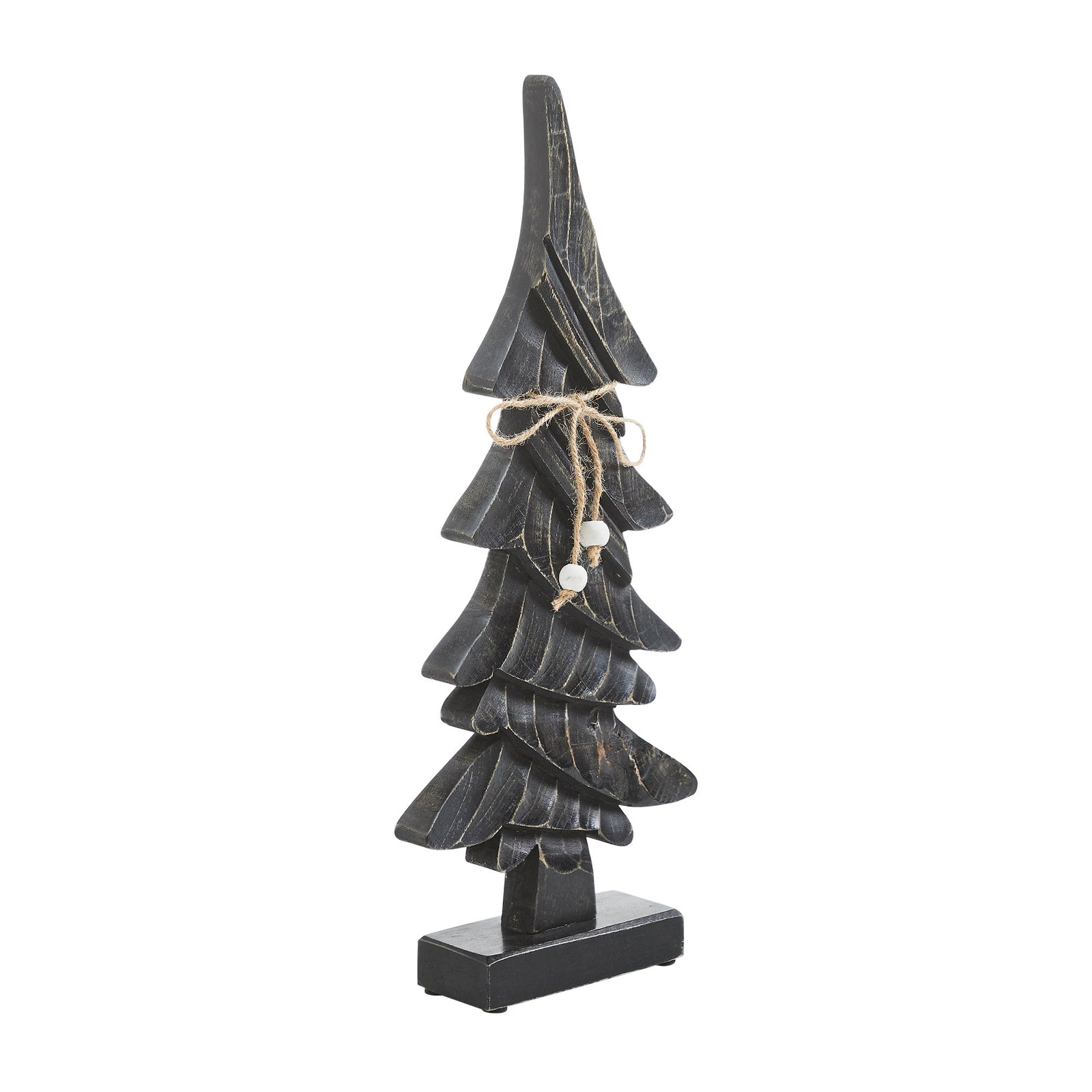 Primitive Pine Distressed Black Wooden Tree