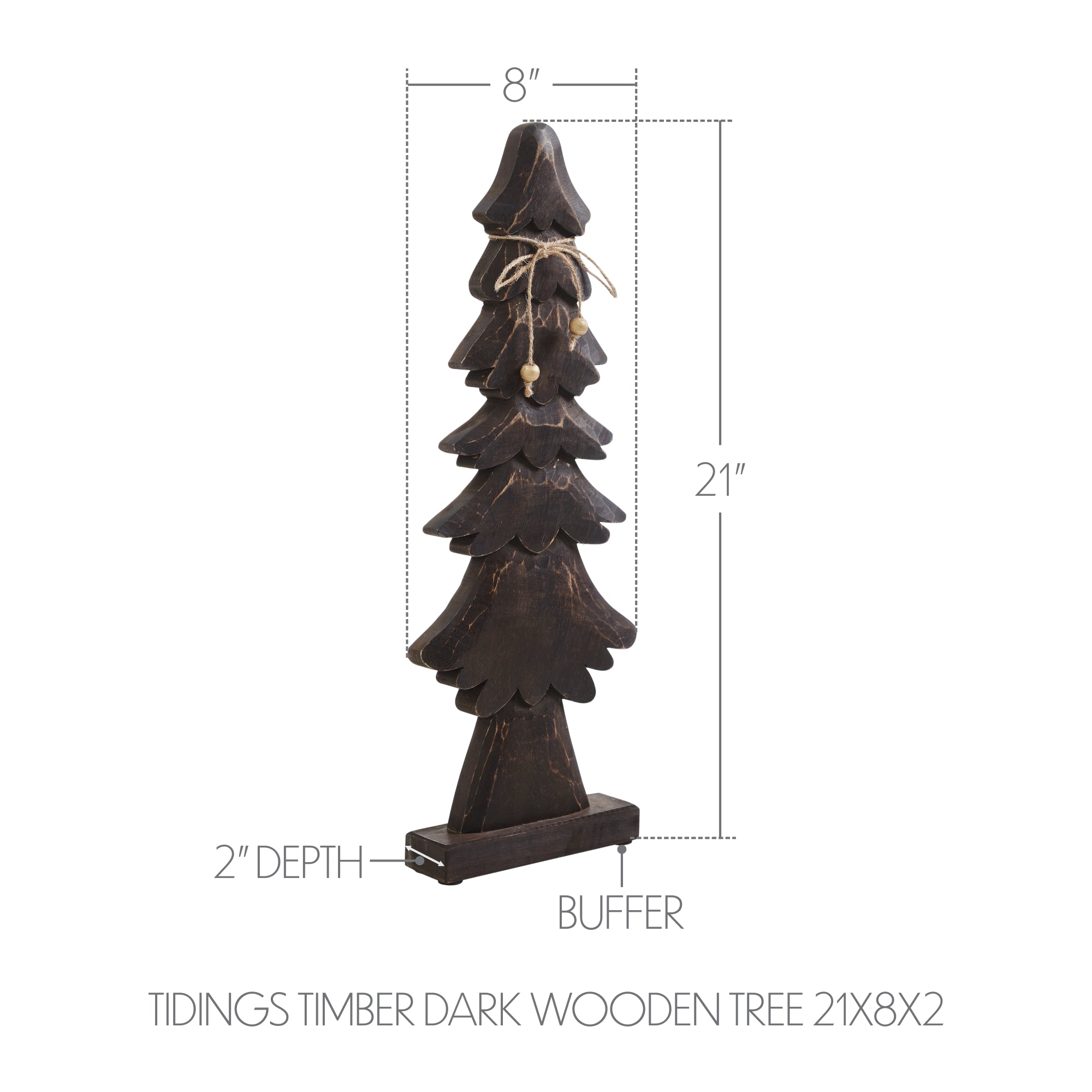 Tidings Timber Dark Wooden Tree