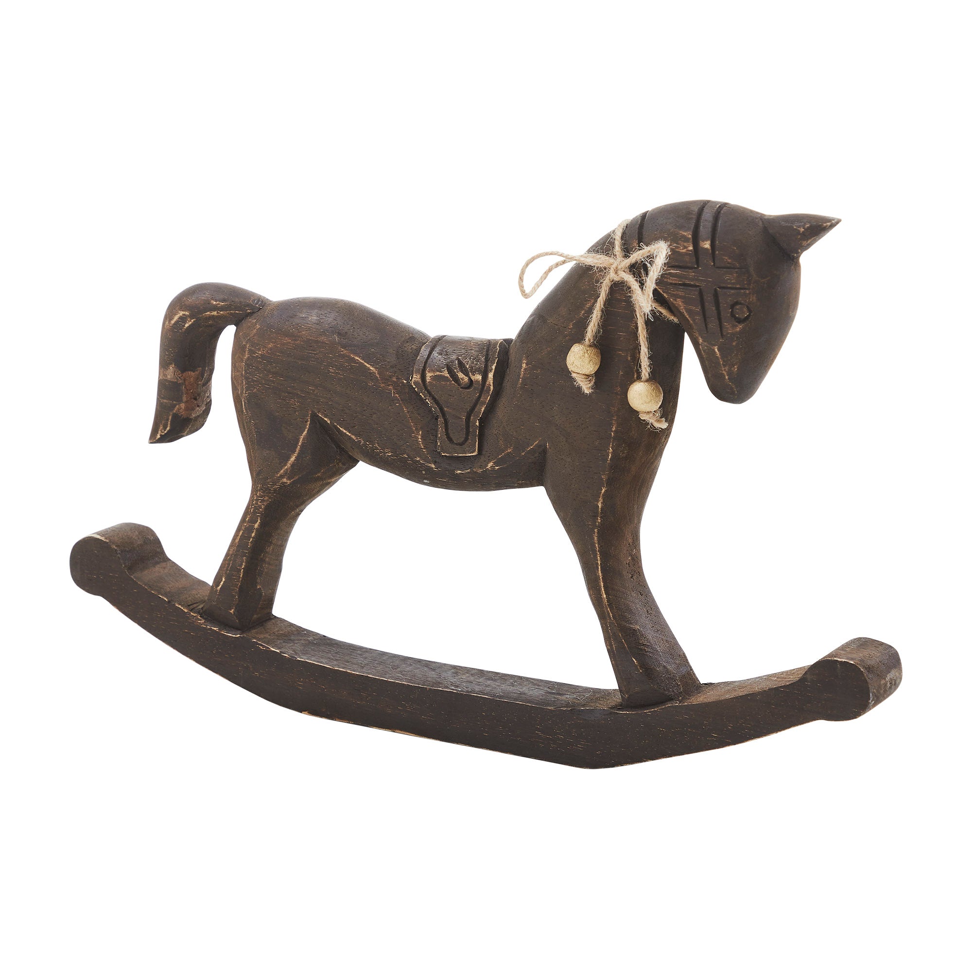 Dark Wooden Rocking Horse