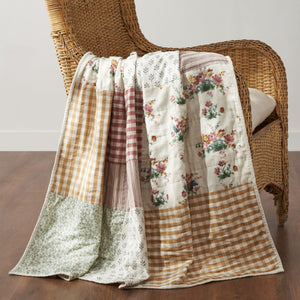 Rosehill Cottage Quilted Throw