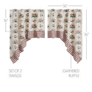 Rosehill Cottage Ruffled Swag