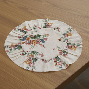 Rosehill Cottage Floral Print Round Placemat Set of 6