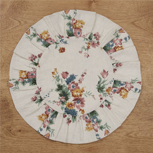 Rosehill Cottage Floral Print Round Placemat Set of 6