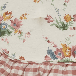 Rosehill Cottage Floral Print Ruffled Chair Pad