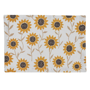 Sunflower Print Placemat Set of 4