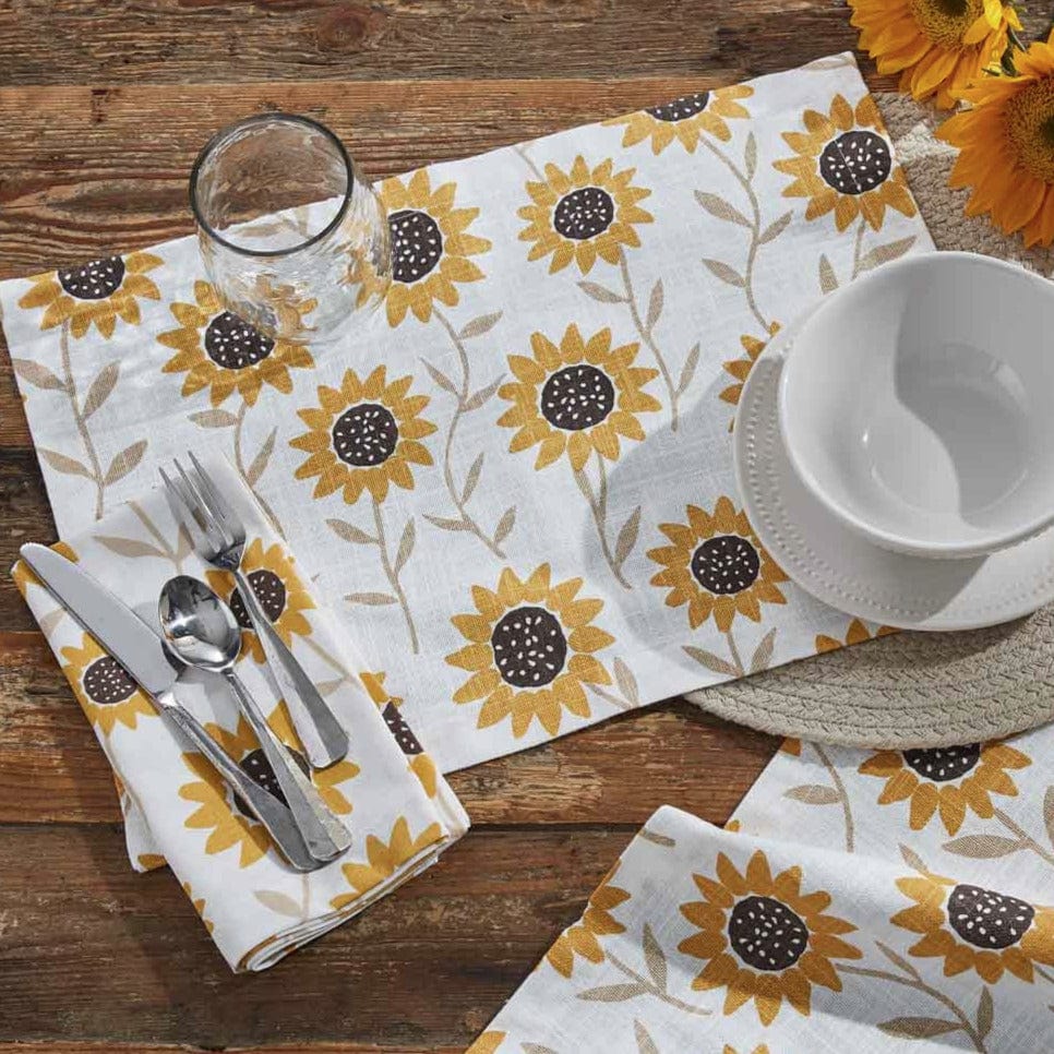 Sunflower Print Placemat Set of 4