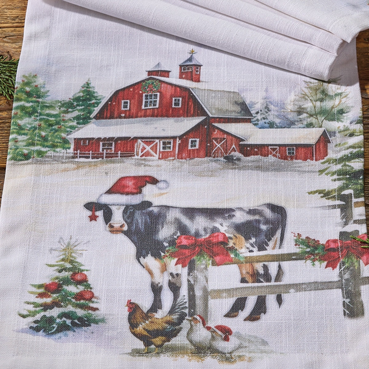 Christmas at the Farm Table Runner