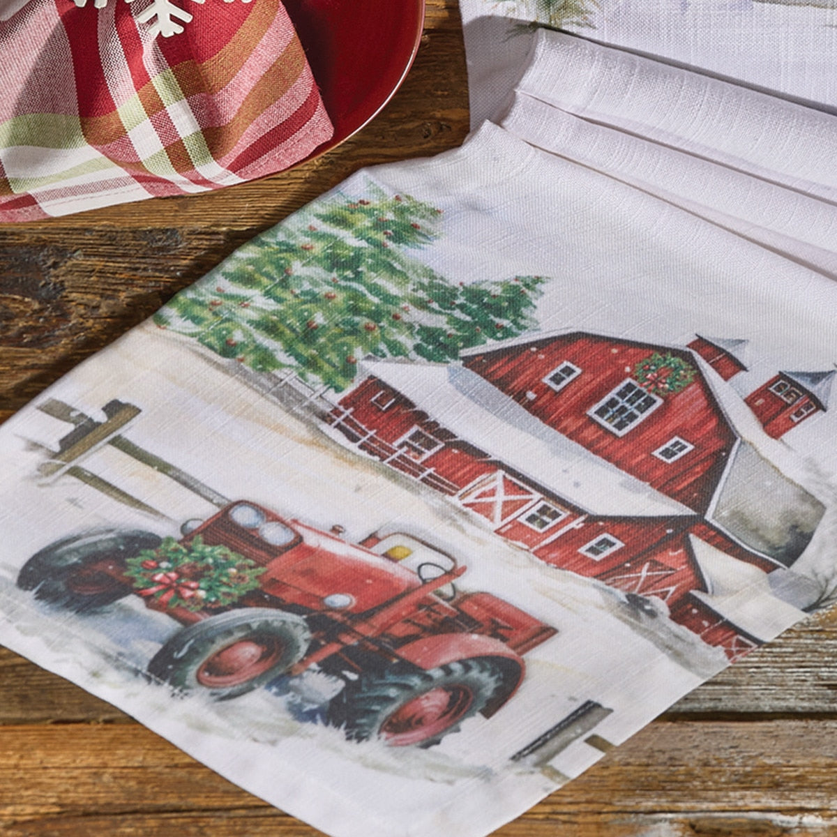 Christmas at the Farm Table Runner