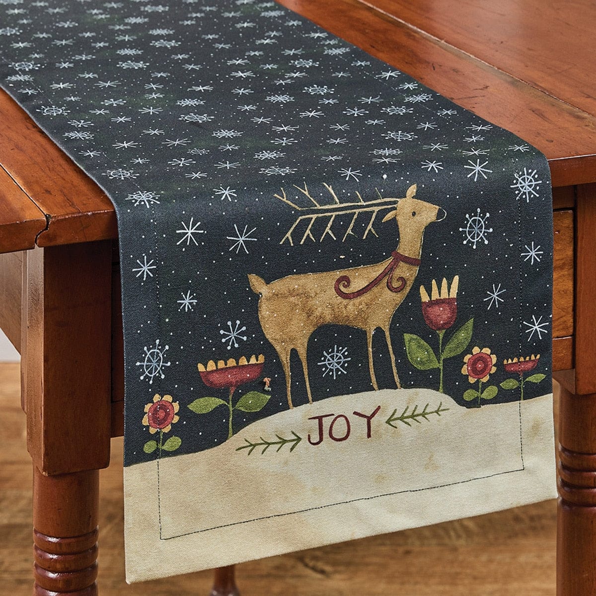 Joyful Deer Table Runner 54"