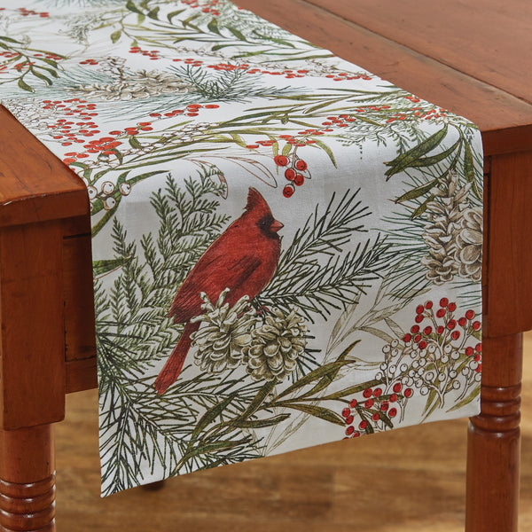 Cardinal Table Runner - Retro Barn Country Linens