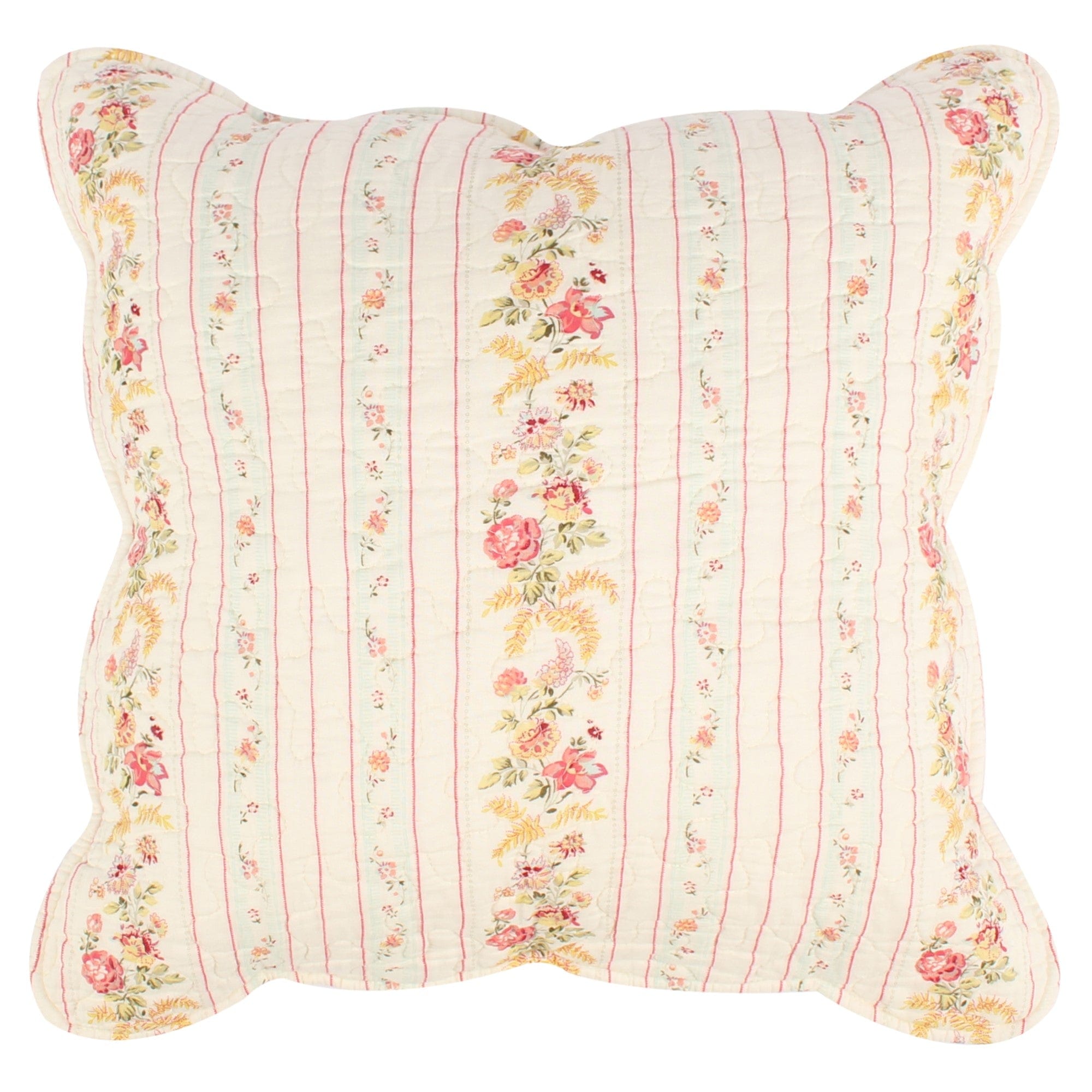 Antique Rose Blue Pillow Pair