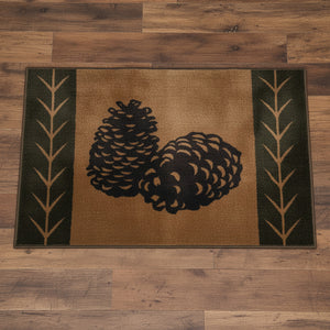Pine Cone Latex Backed Kitchen/ Bath Rug
