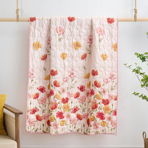 Breeze Floral Quilted Throw