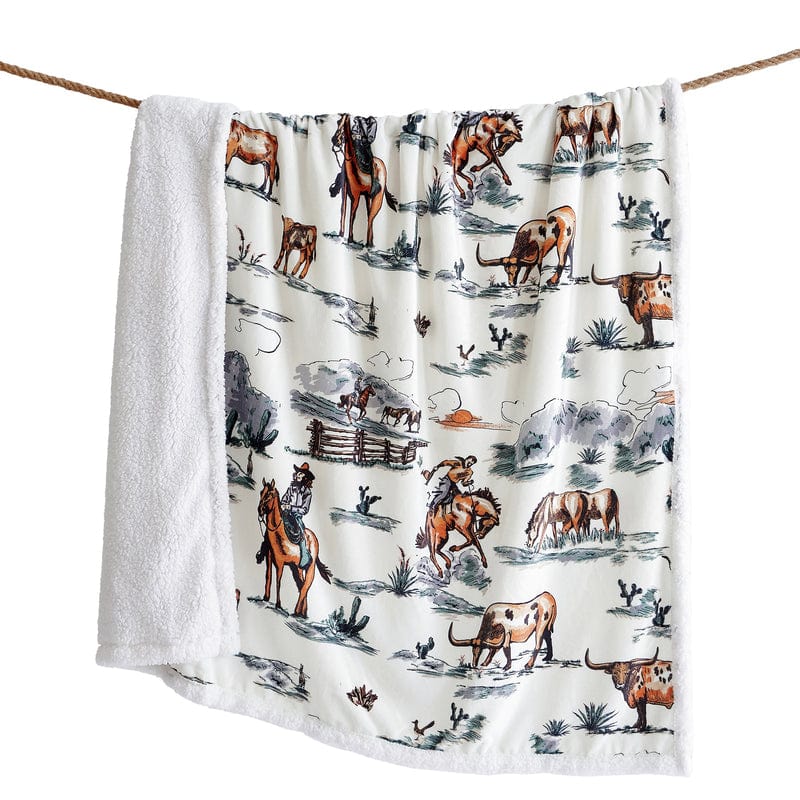 Ranch Life Western Throw Blanket