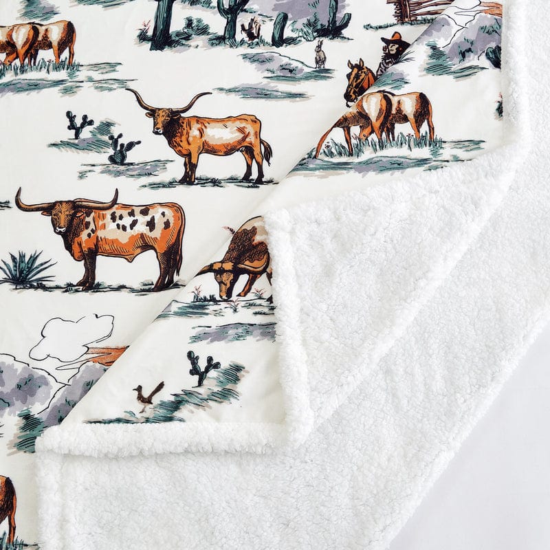 Ranch Life Western Throw Blanket