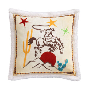Western Adventure Sherpa Throw and Pillows - 3 Piece Set
