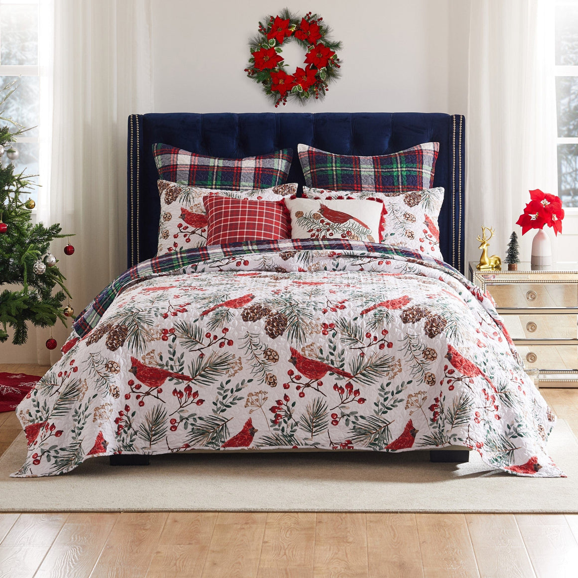 Cardinal Paid Quilt Set