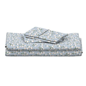 Coneflower Print Cotton Sheet Set