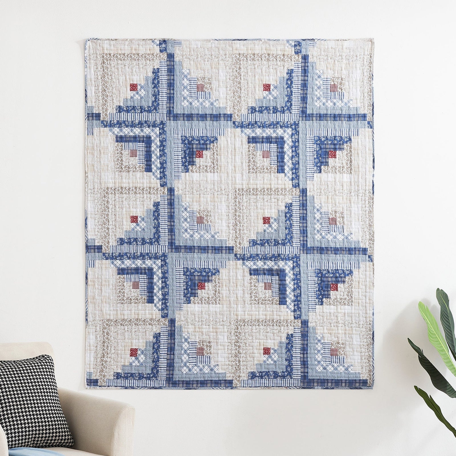 Cottage Cabin Quilted Throw