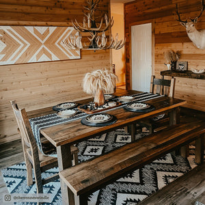 Aztec Chalet Ceramic Dinnerware 16 Piece Set