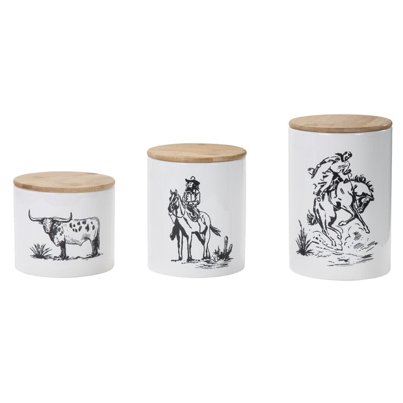 Ranch Life Canister Set- Black and White