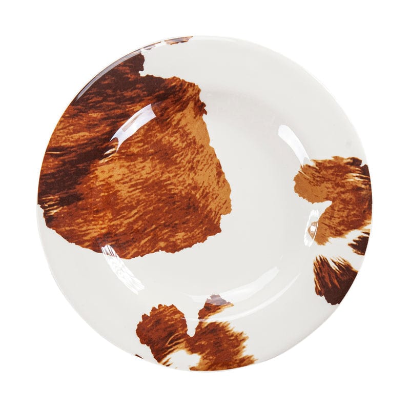 Elsa Cowhide 14 Piece Melamine Dinnerware Set