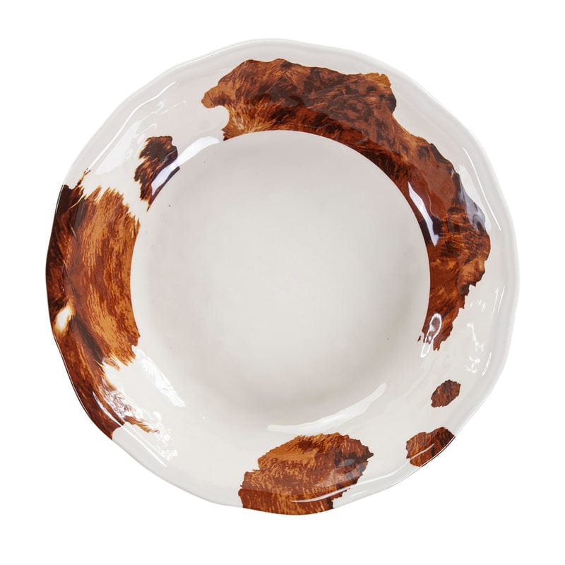 Elsa Cowhide 14 Piece Melamine Dinnerware Set