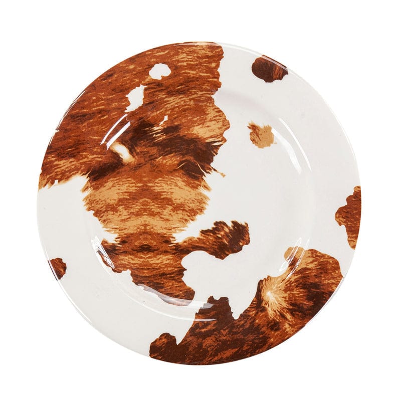 Elsa Cowhide 14 Piece Melamine Dinnerware Set