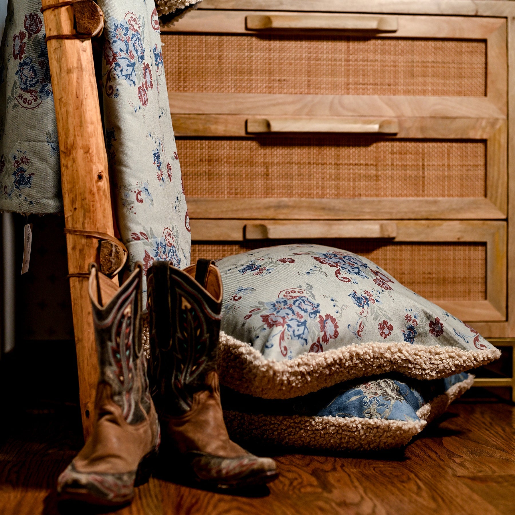 Rosabel Washed Denim Pillow