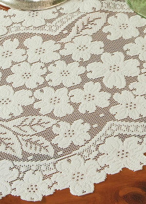 Dogwood Lace Table Runner 53"