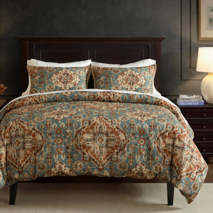 Carmen Teal Comforter/ Duvet Cover Set