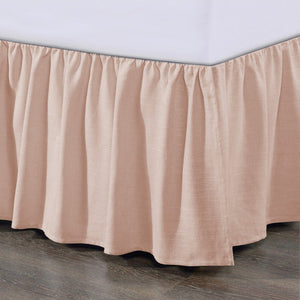 Lily Washed Linen Bedskirt 18"