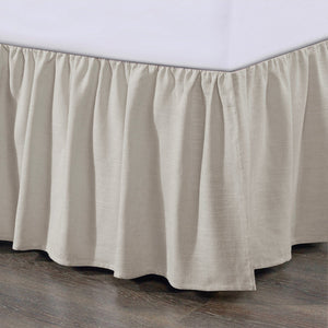 Lily Washed Linen Bedskirt 18"