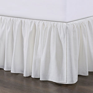 Lily Washed Linen Bedskirt 18"