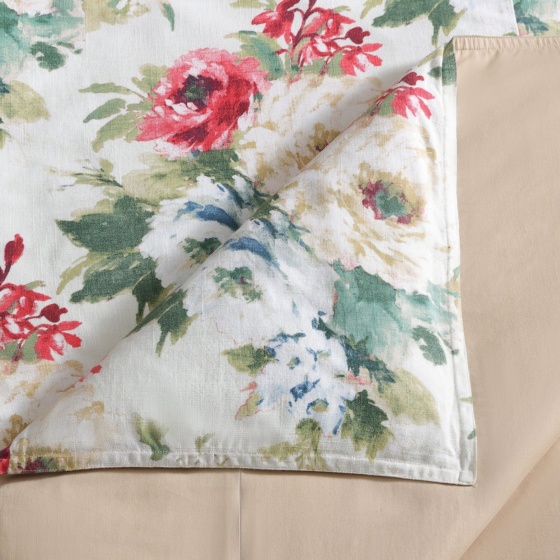 Peony Washed Linen Comforter Set