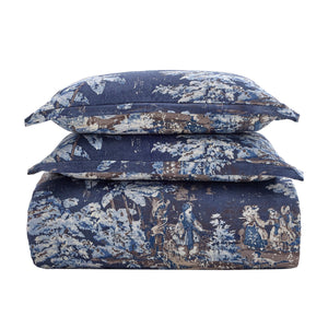 Provence Navy Comforter/ Duvet Cover Set