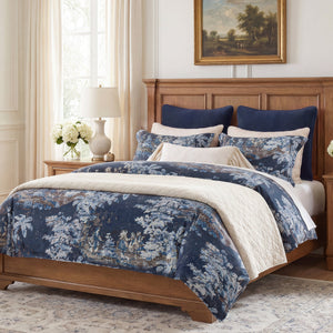 Provence Navy Comforter/ Duvet Cover Set