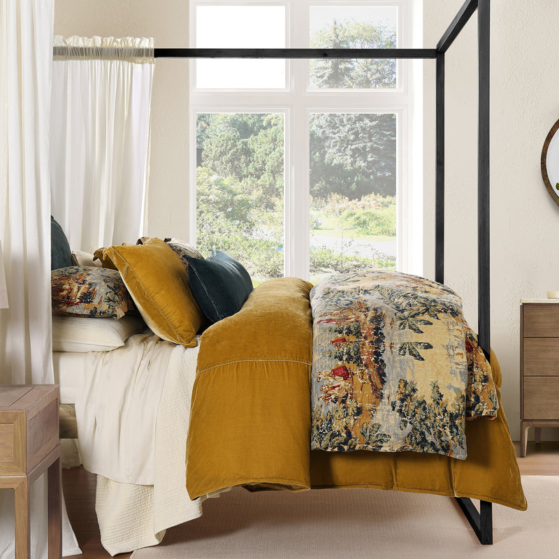 Provence Washable Linen Blend Comforter/ Duvet Cover Set