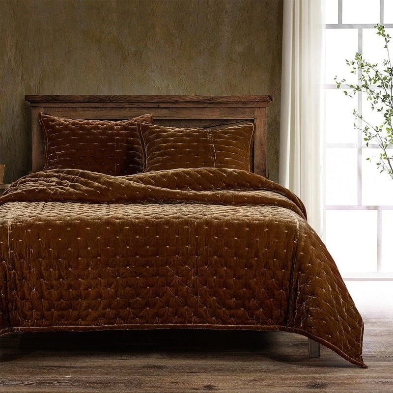 Stella Quilt Copper Brown