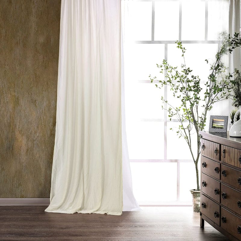 Stella Faux Silk Velvet 108" Curtain Panel