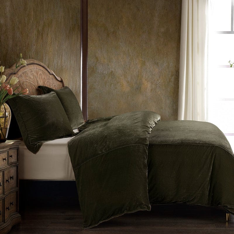 Stella Duvet Cover Set Fern Green